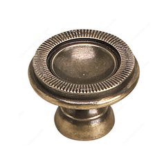 Empire 1-3/8 Inch Diameter Burnished Brass Cabinet Knob Empire 1-3/8 Inch Diameter Burnished Brass Cabinet Knob