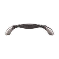 Edwardian 3-3/4 Inch Center to Center Pewter Antique Cabinet Pull Edwardian 3-3/4 Inch Center to Center Pewter Antique Cabinet Pull