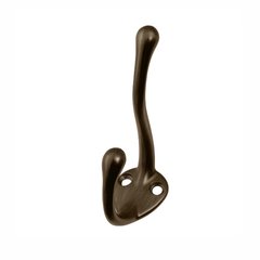 Double Vertical Utility Coat Hook Refined Bronze Double Vertical Utility Coat Hook Refined Bronze