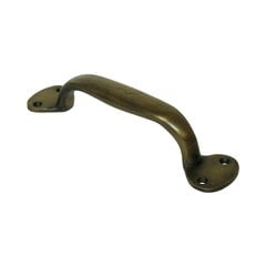 Pulls 4-1/2 Inch Center to Center Unlacquered Antique Brass Cabinet Pull Pulls 4-1/2 Inch Center to Center Unlacquered Antique Brass Cabinet Pull