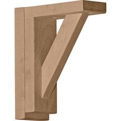 Traditional 2.5"W x 6.25"D x 7.5"H Countertop Bracket - Alder Traditional 2.5"W x 6.25"D x 7.5"H Countertop Bracket - Alder