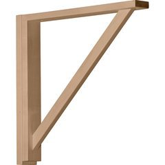 Traditional 2.5"W x 17.75"D x 17.25"H Countertop Bracket - Rubberwood Traditional 2.5"W x 17.75"D x 17.25"H Countertop Bracket - Rubberwood