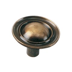 Classic Traditions 1-1/4 Inch Diameter Antique Brass Cabinet Knob Classic Traditions 1-1/4 Inch Diameter Antique Brass Cabinet Knob