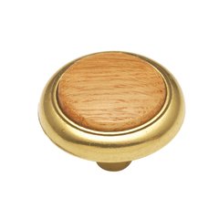Woodgrain Knob 1-1/4 inch Diameter Oak Woodgrain Knob 1-1/4 inch Diameter Oak
