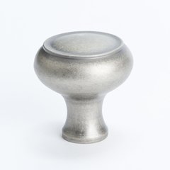 Forte 1-1/4 Inch Diameter Weathered Nickel Cabinet Knob Forte 1-1/4 Inch Diameter Weathered Nickel Cabinet Knob