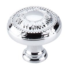 Edwardian 1-1/8 Inch Diameter Polished Chrome Cabinet Knob Edwardian 1-1/8 Inch Diameter Polished Chrome Cabinet Knob