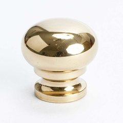 Plymouth 3/4 Inch Diameter Polished Brass Cabinet Knob Plymouth 3/4 Inch Diameter Polished Brass Cabinet Knob