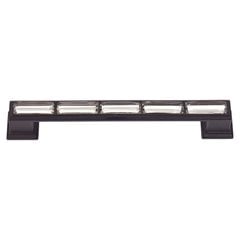Legacy Crystal 5-1/16 Inch Center to Center Matte Black Cabinet Pull Legacy Crystal 5-1/16 Inch Center to Center Matte Black Cabinet Pull