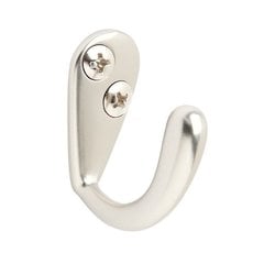 Amerock Small Single Prong Hook-Silver Amerock Small Single Prong Hook-Silver