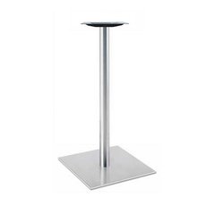 17 inch Square Table Base - Stainless Steel 40-3/8 inch H 17 inch Square Table Base - Stainless Steel 40-3/8 inch H