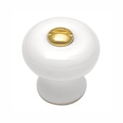 English Cozy Knob 7/8 inch Diameter White English Cozy Knob 7/8 inch Diameter White