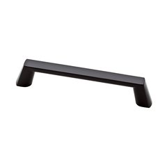 Soft Modern Pull 5-1/16 inch Center to Center Flat Black Soft Modern Pull 5-1/16 inch Center to Center Flat Black