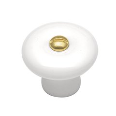 English Cozy Knob 1-1/4" Dia White English Cozy Knob 1-1/4" Dia White