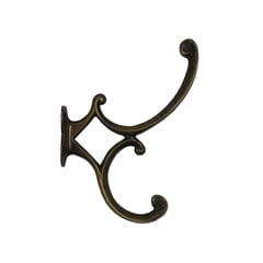 Art Nouveau Hook 5" L X 1-1/8" W - Antique Brass Art Nouveau Hook 5" L X 1-1/8" W - Antique Brass