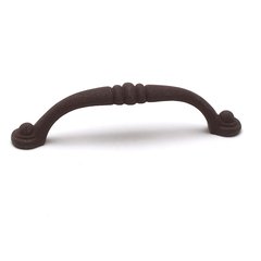 Euro Traditions 3-3/4 Inch Center to Center Dull Rust Cabinet Pull Euro Traditions 3-3/4 Inch Center to Center Dull Rust Cabinet Pull