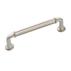 Eydon 3-3/4 Inch Center to Center Weathered Nickel/copper Cabinet Pull Eydon 3-3/4 Inch Center to Center Weathered Nickel/copper Cabinet Pull
