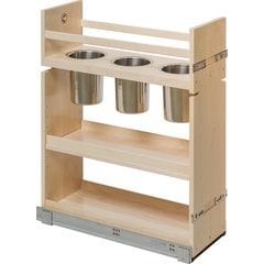 Baltic Birch 12 Inch Wide Canister Pull-Out Organizer with Natural Finish - Includes Soft Close Slides Baltic Birch 12 Inch Wide Canister Pull-Out Organizer with Natural Finish - Includes Soft Close Slides