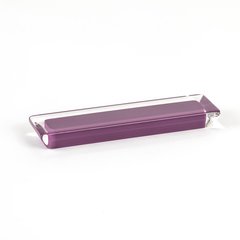 Core 3-3/4 Inch Center to Center Purple Transparent Cabinet Pull Core 3-3/4 Inch Center to Center Purple Transparent Cabinet Pull