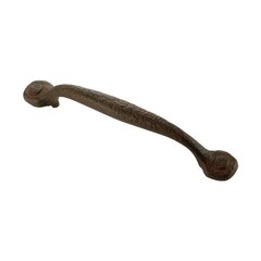 Refined Rustic 5-1/16 Inch Center to Center Rustic Iron Cabinet Pull Refined Rustic 5-1/16 Inch Center to Center Rustic Iron Cabinet Pull