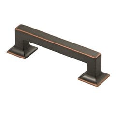 Studio 3-3/4 Inch Center to Center Oil Rubbed Bronze Highlighted Cabinet Pull Studio 3-3/4 Inch Center to Center Oil Rubbed Bronze Highlighted Cabinet Pull