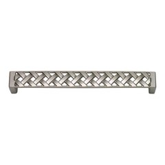 Lattice 6-5/16 Inch Center to Center Brushed Nickel Cabinet Pull Lattice 6-5/16 Inch Center to Center Brushed Nickel Cabinet Pull