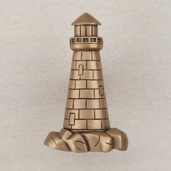 Lighthouse Knob 1-7/8 inch Diameter Museum Gold Lighthouse Knob 1-7/8 inch Diameter Museum Gold