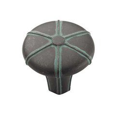 Angouri Knob 1-5/16" Dia. Viridian Slate Angouri Knob 1-5/16" Dia. Viridian Slate