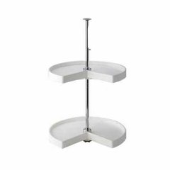 2 Shelf Kidney 24"- White 2 Shelf Kidney 24"- White