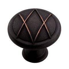 Lattice 1-1/8 Inch Diameter Dark Oiled Bronze Cabinet Knob Lattice 1-1/8 Inch Diameter Dark Oiled Bronze Cabinet Knob