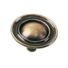 Classic Traditions 1-1/2 Inch Diameter Antique Brass Cabinet Knob Classic Traditions 1-1/2 Inch Diameter Antique Brass Cabinet Knob