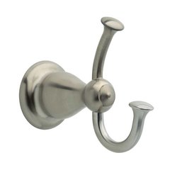 Leland Double Robe Hook Stainless Steel Leland Double Robe Hook Stainless Steel