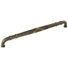 Ribbon and Reed Appliance Pull 18 inch Center to Center Authentic Brass Ribbon and Reed Appliance Pull 18 inch Center to Center Authentic Brass
