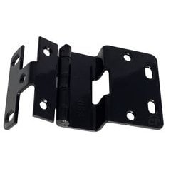 #376 Five Knuckle Overlay Institutional Hinge - Gloss Black #376 Five Knuckle Overlay Institutional Hinge - Gloss Black