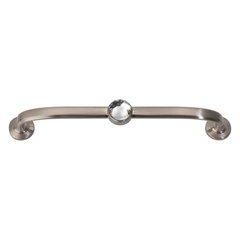 Legacy Crystal 5-1/16 Inch Center to Center Brushed Nickel Cabinet Pull Legacy Crystal 5-1/16 Inch Center to Center Brushed Nickel Cabinet Pull