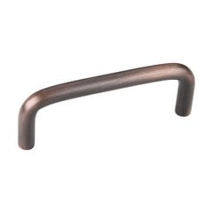 Torino 3 Inch Center to Center Dark Brushed Antique Copper Plated Steel Cabinet Pull Torino 3 Inch Center to Center Dark Brushed Antique Copper Plated Steel Cabinet Pull