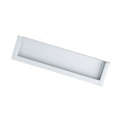 Recession 6-5/16 Inch Center to Center Matte Chrome Recess Pull Recession 6-5/16 Inch Center to Center Matte Chrome Recess Pull