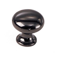 Solid Brass 1-1/16 Inch Diameter Black Chrome Cabinet Knob Solid Brass 1-1/16 Inch Diameter Black Chrome Cabinet Knob