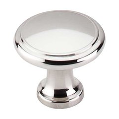 Asbury 1-1/8 Inch Diameter Polished Nickel Cabinet Knob Asbury 1-1/8 Inch Diameter Polished Nickel Cabinet Knob