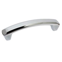 Laura 3-3/4 Inch Center to Center Polished Chrome Cabinet Pull Laura 3-3/4 Inch Center to Center Polished Chrome Cabinet Pull