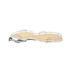 Cloud 18" Single Tier Blind Corner Organizer Left Hand Maple Cloud 18" Single Tier Blind Corner Organizer Left Hand Maple