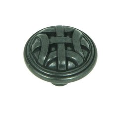 Sheffield 1-1/4 Inch Diameter Antique Black Cabinet Knob Sheffield 1-1/4 Inch Diameter Antique Black Cabinet Knob