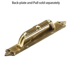 Versailles Forged Solid Brass 3-3/4 Inch Center to Center Antique Light Polish Cabinet Pull Versailles Forged Solid Brass 3-3/4 Inch Center to Center Antique Light Polish Cabinet Pull