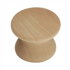 Natural Woodcraft Knob 7/8" Dia Unfinished Wood Natural Woodcraft Knob 7/8" Dia Unfinished Wood