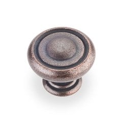 Bremen 1 1-1/4 Inch Diameter Dark Machined Antique Copper Cabinet Knob Bremen 1 1-1/4 Inch Diameter Dark Machined Antique Copper Cabinet Knob