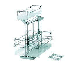 Three Basket Storage Unit Pullout Chrome Three Basket Storage Unit Pullout Chrome