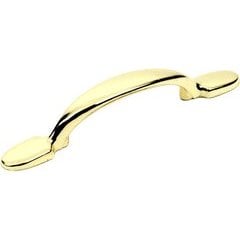 Yaletown 3 Inch cc Zinc Die Cast Pull - Bright Brass Yaletown 3 Inch cc Zinc Die Cast Pull - Bright Brass