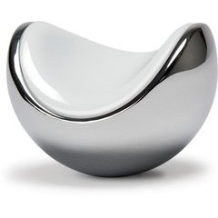 Neon 1-9/16 x 1-1/2 Inch Diameter Cabinet Knob - White with Polished Chrome Base Neon 1-9/16 x 1-1/2 Inch Diameter Cabinet Knob - White with Polished Chrome Base
