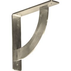 Bulwark 2"W x 10"D x 10"H Countertop Bracket - Stainless Steel Stainless Steel Bulwark 2"W x 10"D x 10"H Countertop Bracket - Stainless Steel Stainless Steel