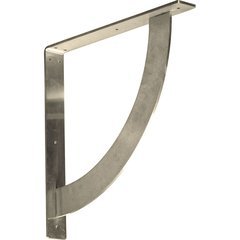 Bulwark 2"W x 16"D x 16"H Countertop Bracket - Stainless Steel Stainless Steel Bulwark 2"W x 16"D x 16"H Countertop Bracket - Stainless Steel Stainless Steel