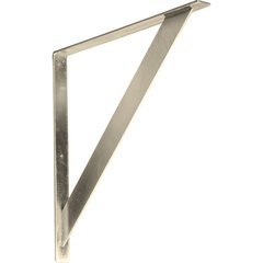 Traditional 2"W x 24"D x 24"H Countertop Bracket - Stainless Steel Stainless Steel Traditional 2"W x 24"D x 24"H Countertop Bracket - Stainless Steel Stainless Steel